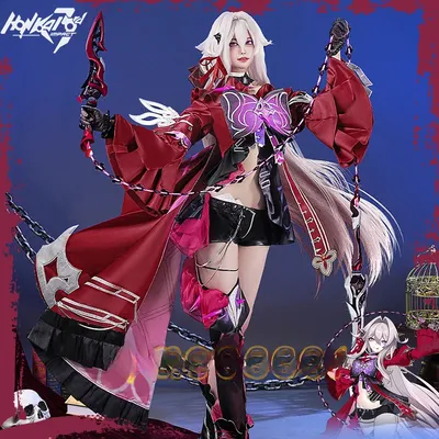 Honkai Impact 3. Thelema Nutriscu Cosplay Kostüm Perücke Spiel Honkai Star Uniform Kleid Haarnadel Strümpfe Umhang Halloween Party Image