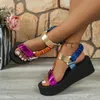 Hemp Rope Set Foot Beach Sandals Outdoor All-match Casual Slippers Large Size Girls Sandals Summer Flat Women's Shoes