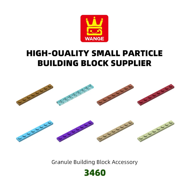 Wange 3460 100 g/78 Stück 1 x 8 Basis-Baustein-MOC, lose Teile, kompatibel mit Ziegeln, DIY-Kinderspielzeug, Montage, Geschenkflugzeug Image