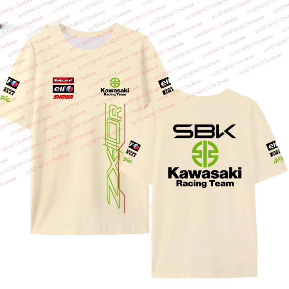 Kawasaki Racing Team T-Shirt Sommer Herren Radsportanzug Motorrad T-Shirt Schnelltrocknendes Outdoor-Sport-T-Shirt Ninja Kit Kid Jersey Image