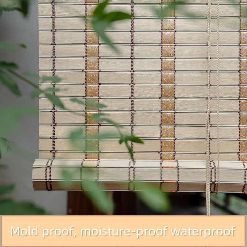 Maßgeschneiderte Bambusjalousien, natürliche Vorhänge mit Heberolle, Outdoor-Dekoration für Garten, Schattierung, Balkon/Teestube, manuelle Jalousien aus Holz