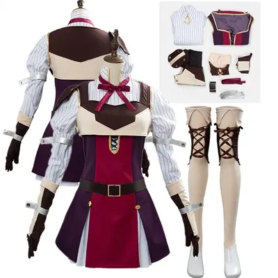 Raphtaria Cosplay Kostüm Schild Held Verkleidung Erwachsene Frauen Kleid Weste Handschuhe Neckband Outfits Halloween Karneval Party Anzug Image