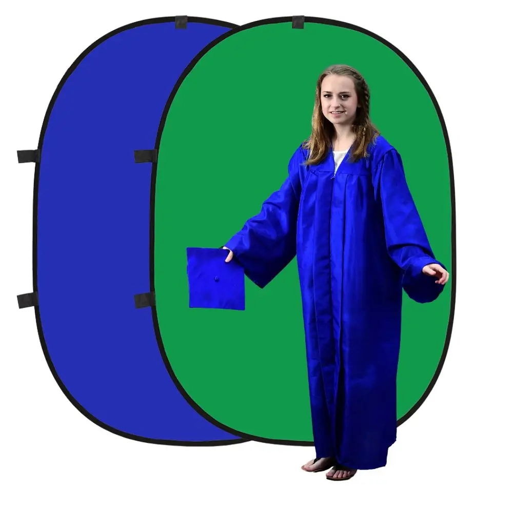 Fotografie Studio Hintergrund Live-Streaming faltbar doppelseitiger Hintergrund Stoff grün blauer Bildschirm künstlerisches Abschlussfoto
