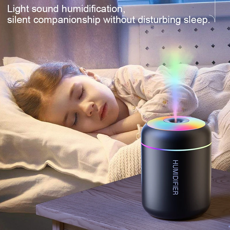 180ML Mini Luftbefeuchter USB Aroma Diffusor Ätherisches Öl Reiniger Nebel Maker Bunte Lichter humidificador Für Home Auto Büro Image