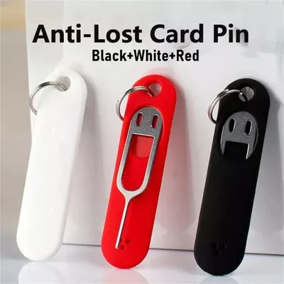 SIM-Karten-Entfernungswerkzeug mit Silikonhülle, SIM-Karten-Pin-Tablett-Öffnungswerkzeug, Auswurfstifte, Nadelöffner, Auswerfer für iPhone, iPad, Tablets