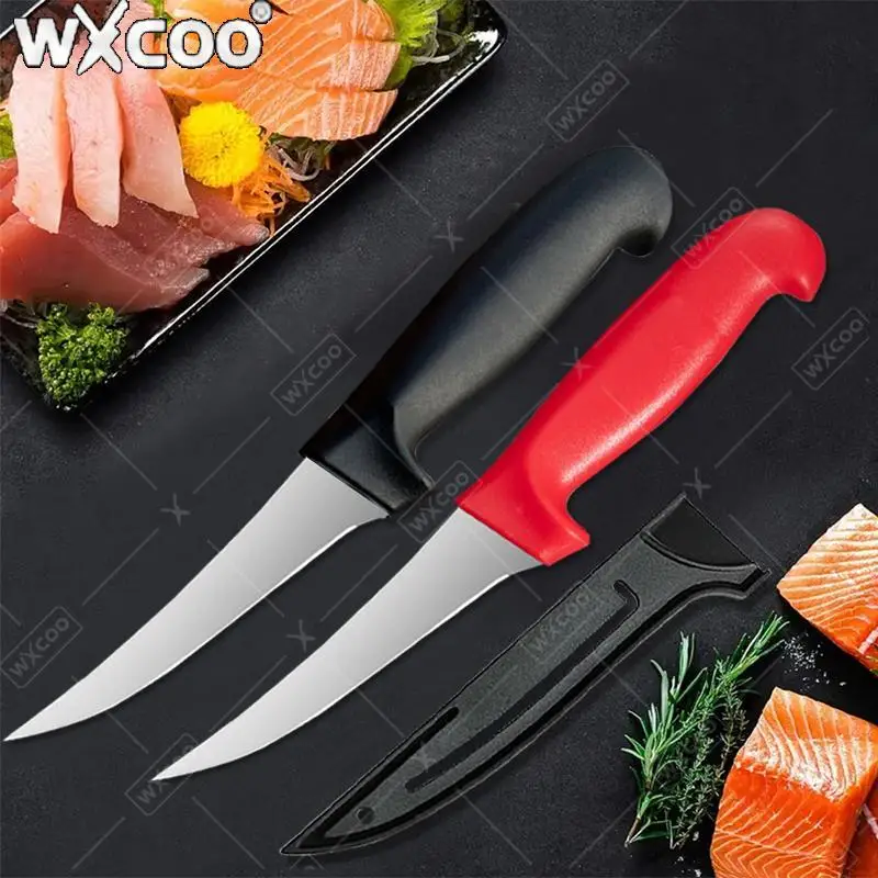 WXCOO Professionelle Küchenmesser Edelstahl Filet Ausbeinmesser Küchenbedarf Kochmesser Obst Schneiden Gemüseschneider Image
