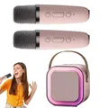 K12 Blue Tooth Karaoke Machine Sistema di altoparlanti PA portatile con 2 microfoni wireless Casa Famiglia Canto Regali per bambini