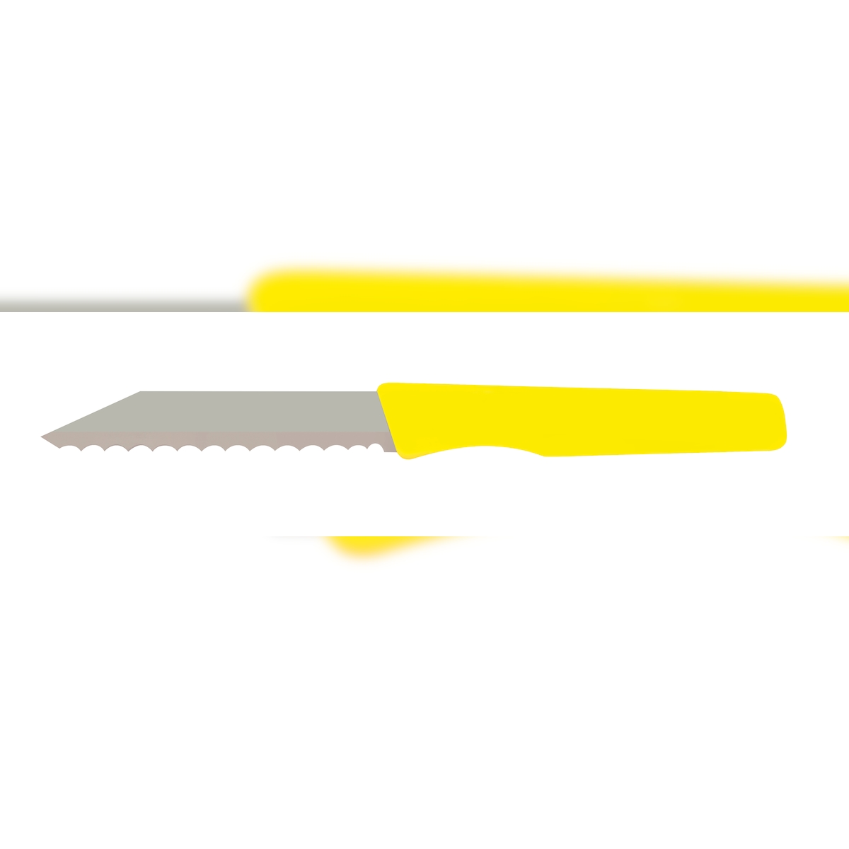 Schneider - Brötchenmesser mit Wellenschliff, neutral, Griff Kunststoff gelb, Gesamtlänge ca. 18,5 cm Image