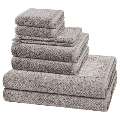 Cawö Pure 8-teilig Handtuch-Set Stein Grau Image