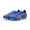 Fußballschuh PUMA "ULTRA 6 PRO FG/AG Fußballschuhe Erwachsene", Gr. 45, ultra blau weiß glowing rot, Obermaterial: Textil, Synthetik; Futter: Textil, Synthetik; Innensohle: Textil; Laufsohle: Synthetik, Schuhe