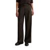 Chinohose MARC O'POLO "aus Wolle-Mix-Twill", Damen, Gr. 34, Normalgrößen, braun (schwarz coffee), Twill, Obermaterial: 59% Polyester, 21% Schurwolle, 18% Viskose, 2% Elasthan, unifarben, casual, weit normal, Hosen