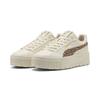 Sneaker PUMA "Karmen II Animal Flair Sneakers Damen", Gr. 38, weiß (alpine snow toasted almond weiß beige), Obermaterial: Synthetik, Fell / Fur; Futter: Textil, Synthetik; Innensohle: Textil; Laufsohle: Gummi, Schuhe