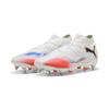 Fußballschuh PUMA "FUTURE 8 PRO MxSG Fußballschuhe Erwachsene", Gr. 42, weiß schwarz glowing rot, Obermaterial: Textil, Synthetik; Futter: Textil, Synthetik; Innensohle: Textil; Laufsohle: Synthetik, Schuhe