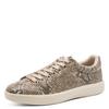 Plateausneaker TAMARIS, Damen, Gr. 38, beige (beige snake), Textil, Lederimitat, Reptilienprägung, sportlich, Schuhe, Freizeitschuh, Halbschuh, Schnürschuh in veganer Verarbeitung