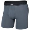 Saxx - Essential Cotton Boxer Brief Fly - Alltagsunterwäsche Gr M blau