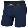 Saxx - Essential Cotton Boxer Brief Fly - Alltagsunterwäsche Gr M blau