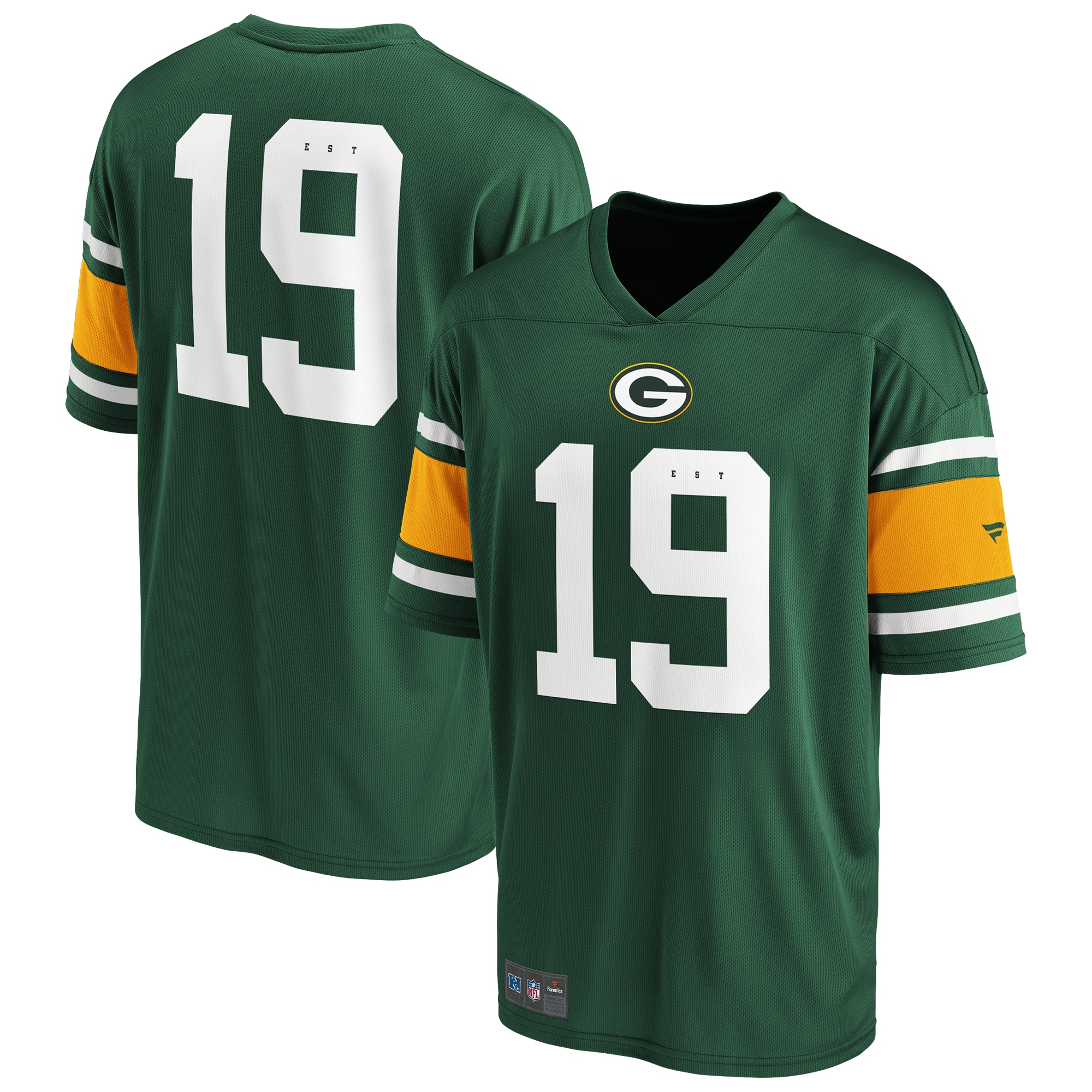 Footballtrikot FANATICS "Fanatics Trikot Green Bay Packers Foundation Supporters", Herren, Gr. S, grün, 100% Polyester, Trikots