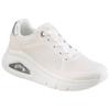 Sneaker SKECHERS "UNO ICON", Damen, Gr. 40, weiß, Leder, sportlich, Schuhe, Schnürschuh, Freizeitschuh in bequemer Form