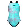 Arena - Girl's Multi Colours Swimsuit V Back - Badeanzug Gr 116 türkis
