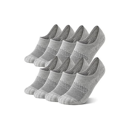 Herren 4 Paar Mehrfachpackungen Socken Laufsocken Freizeitsocken Schwarz Weiß Farbe Einfach Urlaub Sport Outdoor Täglich Basic Mittel Frühling Herbst Mode Lässig Image