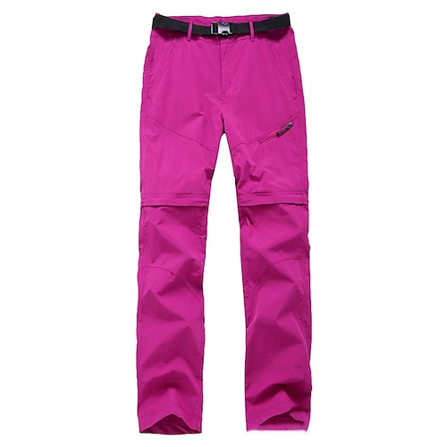 Damen Abzippbare Hosen Wanderhosen Regenhose zum Wandern Wasserdichte Hosen Frühling Herbst Außen Normale Passform Wasserdicht Winddicht Unterteile Tasche Armeegrün Blau Camping / Wandern Jagd Reisen Image