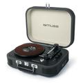 Giradischi stereo in vinile a 3 velocità 33/45 / 78t con bluetooth - mt201dg - muse