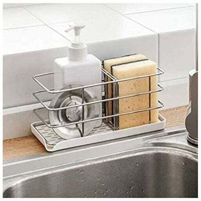 XVX - Schwammhalter aus Edelstahl 304, multifunktionaler Organizer für die Küchenspüle, Image