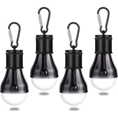 XVX - Campinglicht mit Karabiner, Campinglaterne, 4-teiliges Camping-LED-Zelt-Glühbirnen-Set, Image