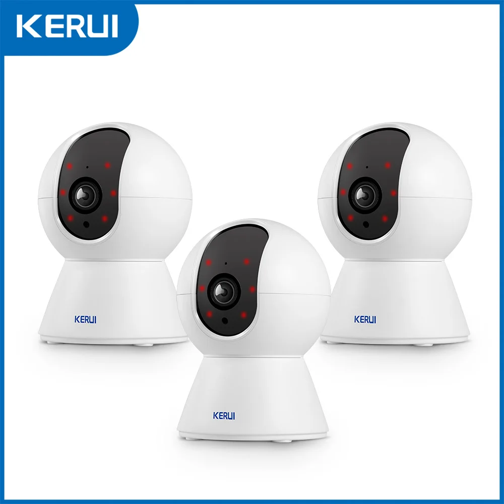 KERUI 5MP Indoor Sicherheit Kamera Für Baby Monitor Hund Kamera Bewegungserkennung 2-Wege Audio Nachtsicht Tuya Smart funktioniert Alexa Image