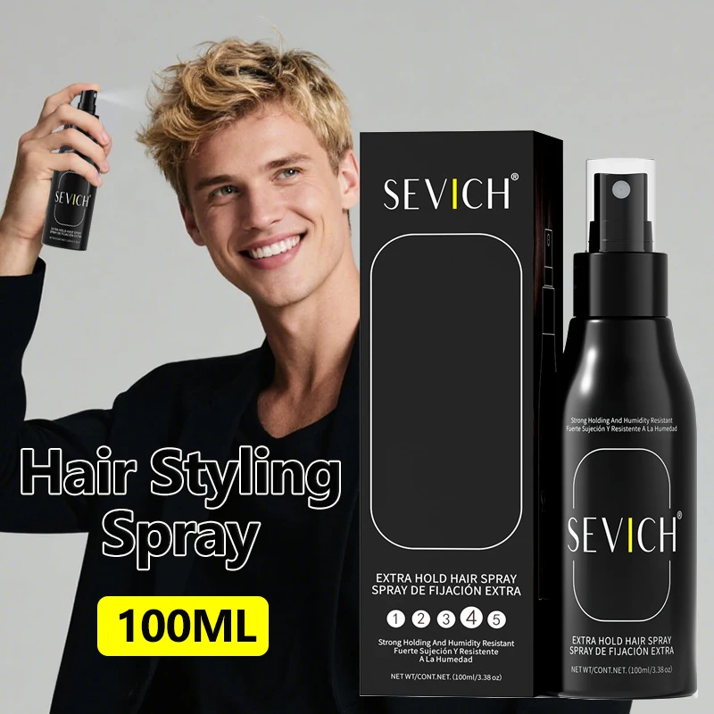 Haar-Styling-Spray, Haarfixierung, Styling-Nebel, langanhaltender Kontrollöl-Halt für strukturierte Frisur, Frisur, hält Wasser, nicht klebrig Image
