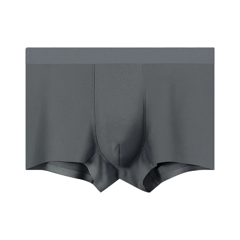 Herrenunterwäsche, antibakterielle Herren-Boxershorts aus Seide im Schritt, sportlich, bequem, atmungsaktiv, Boxershorts Image