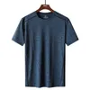 Quick Dry Sport T Shirt Männer 2024 Kurzen Ärmeln Sommer Casual Baumwolle Plus Asiatische Größe M-5XL 6XL 7XL Top Tees GYM T-shirt Kleidung