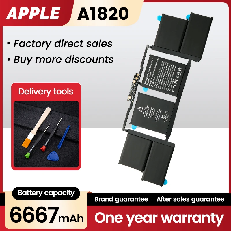 Bowanda A1820 Laptop-Akku für Apple MacBook Pro 15 Zoll Retina A1707 2016 2017 Notebook Ersatz Bateria Kostenlose Tools