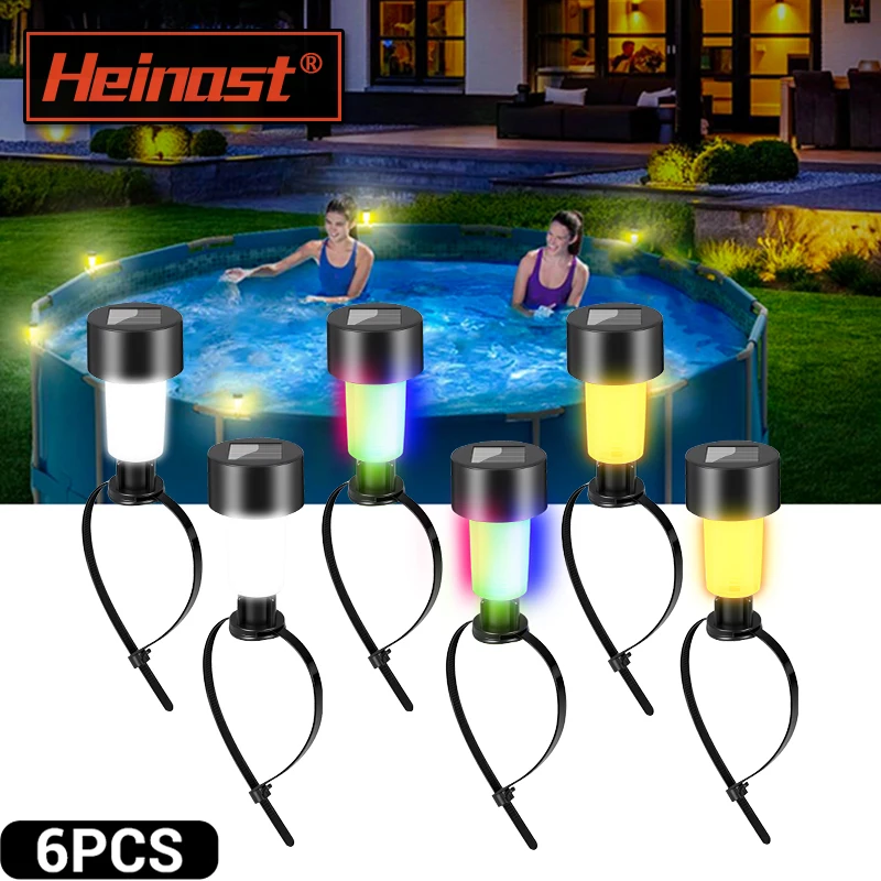 Schwimmbad Rahmen LED Solar Licht Nacht Beleuchtung Umgebungs Beleuchtung Glühbirnen Outdoor Schwimmbad Rahmen Dekorative Zubehör