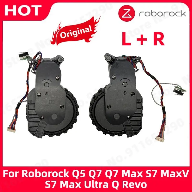 Original Roborock Q5 Q7 Q7 Max S7 MaxV S7 Max Ultra Q Revo linke und rechte Laufräder Staubsauger Radzubehör Image