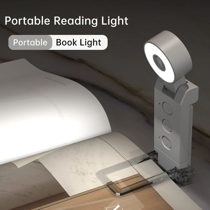 LED Buch Lampe USB wiederaufladbare Leselampe tragbare Mini LED Clip auf Buch Licht Augenschutz Leselampe Nachtlicht