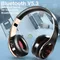 New arrival LED breathing lights wireless bluetooth headphone mobile headset support mobile computer tablet heavy bass