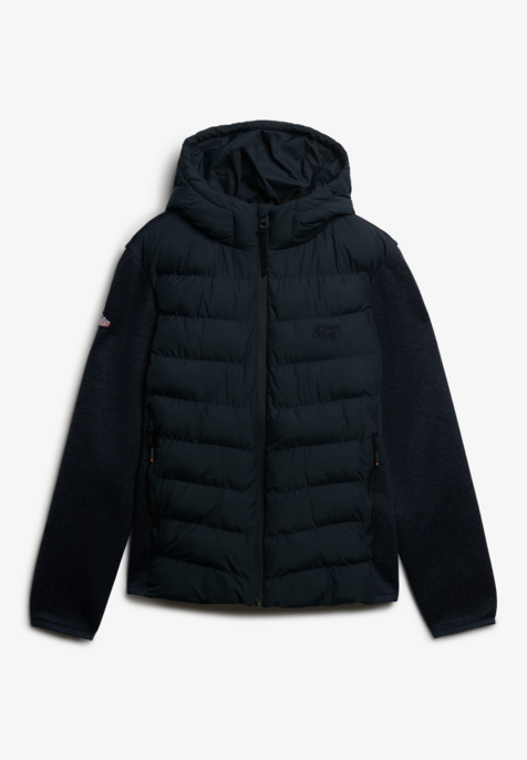 Superdry Jacke "Storm" Gr. M in Eclipse Navy | 100% recyceltes Polyester