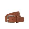 Ledergürtel JACK & JONES "JACHARRY BELT NOOS", Damen, Gr. 105, braun (cognac), Leder, unifarben, modisch, Gürtel
