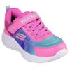 Sneaker SKECHERS "BOUNDER", Kinder, Gr. 30, pink, Lederimitat, kontrastfarbene Details, casual, Schuhe, Freizeitschuh, wasserabweisend, Größenschablone zum Download