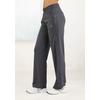 Loungepants FRENCH CONNECTION, Damen, Gr. 44/46, N-Gr, grau (anthrazit), Obermaterial: 70% Viskose, 25% Polyamid, 5% Elasthan, unifarben, bestickt, modisch, bequem lang, Hosen, mit Druckknöpfen seitlich am Bein