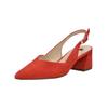 Pumps HÖGL "Högl Pumps Veloursleder", Damen, Gr. 38, orange (koralle), Veloursleder, casual, Schuhe
