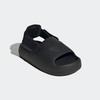 Badesandale ADIDAS ORIGINALS "ADIFOM KIDS ADILETTE", Gr. 28, schwarz (core schwarz, core schwarz, core schwarz), Synthetik, Textil, sportlich, Schuhe