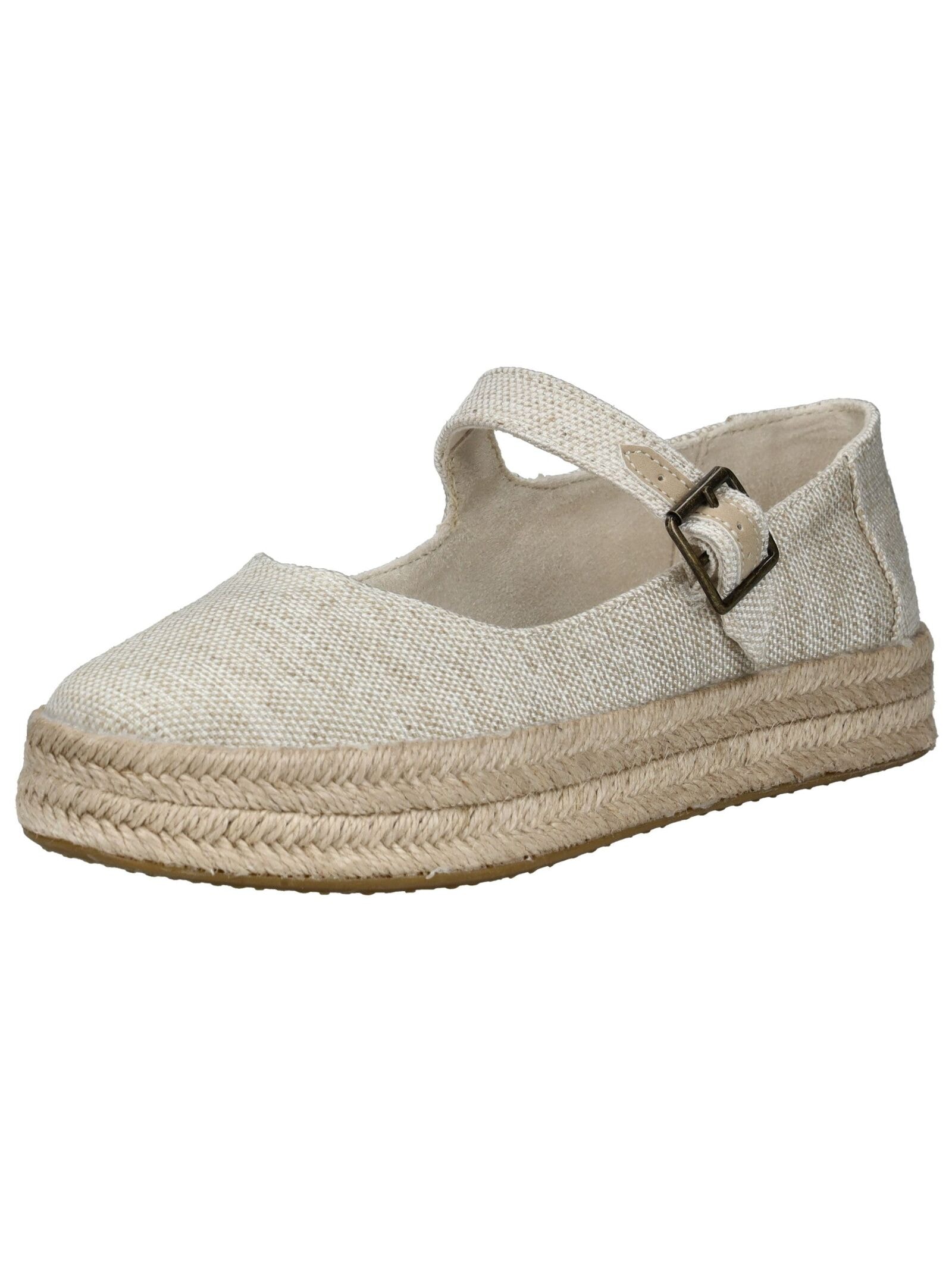 Riemchenballerina TOMS "TOMS Ballerinas Textil", Damen, Gr. 37, beige (natural), Textil, Casual, Schuhe
