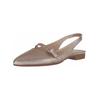 Slingpumps GABOR "Gabor Ballerinas Leder", Damen, Gr. 40, puder, Leder, casual, Schuhe