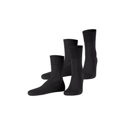 Socken JOOP "for your daily glam", Damen, Gr. 39 (42), schwarz, Baumwollmischung, unifarben, Socken, mit elastischem Bund Image