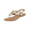Riemchensandale LAZAMANI "Lazamani Sandalen Leder/Textil", Damen, Gr. 38, orange (peach), Leder, Textil, casual, Schuhe