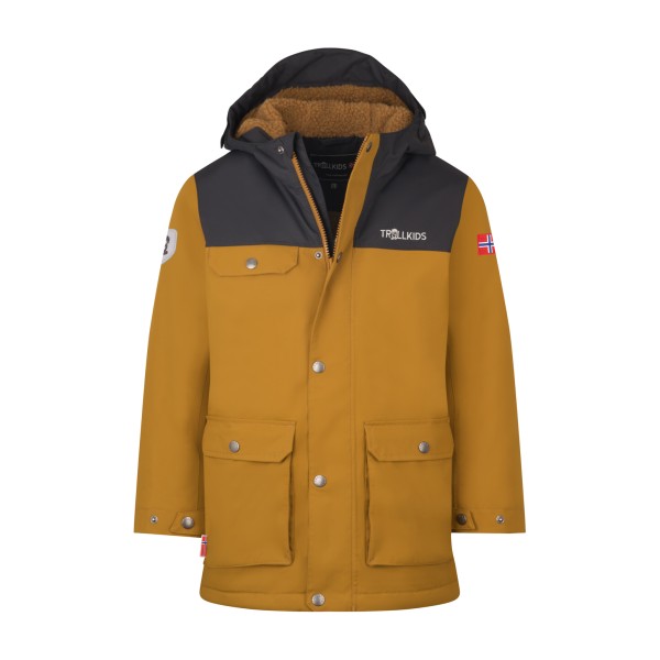 Trollkids - Kid's Gudvangen Jacket - Parka Gr 98 braun