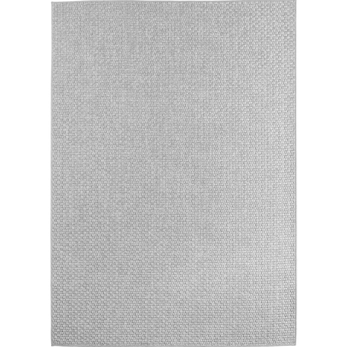 Teppich In-/Outdoor Flachgewebe Unifarben Polypropylen Balkon Grau Rechteckig 240x340 | Kadima Design Image