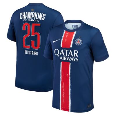 PSG Nike Stadium Sonderausgabe Heimtrikot 2024-25 - Kinder - Europameister Aufdruck Image